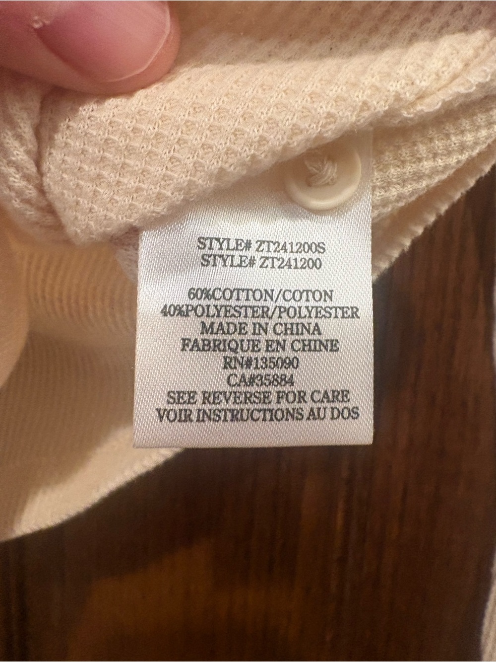 Z SUPPLY $56 NWT P2P 16-18” L 17” Ciana Cropped Waffle Knit Top in Oat Milk XS - Picture 8 of 10